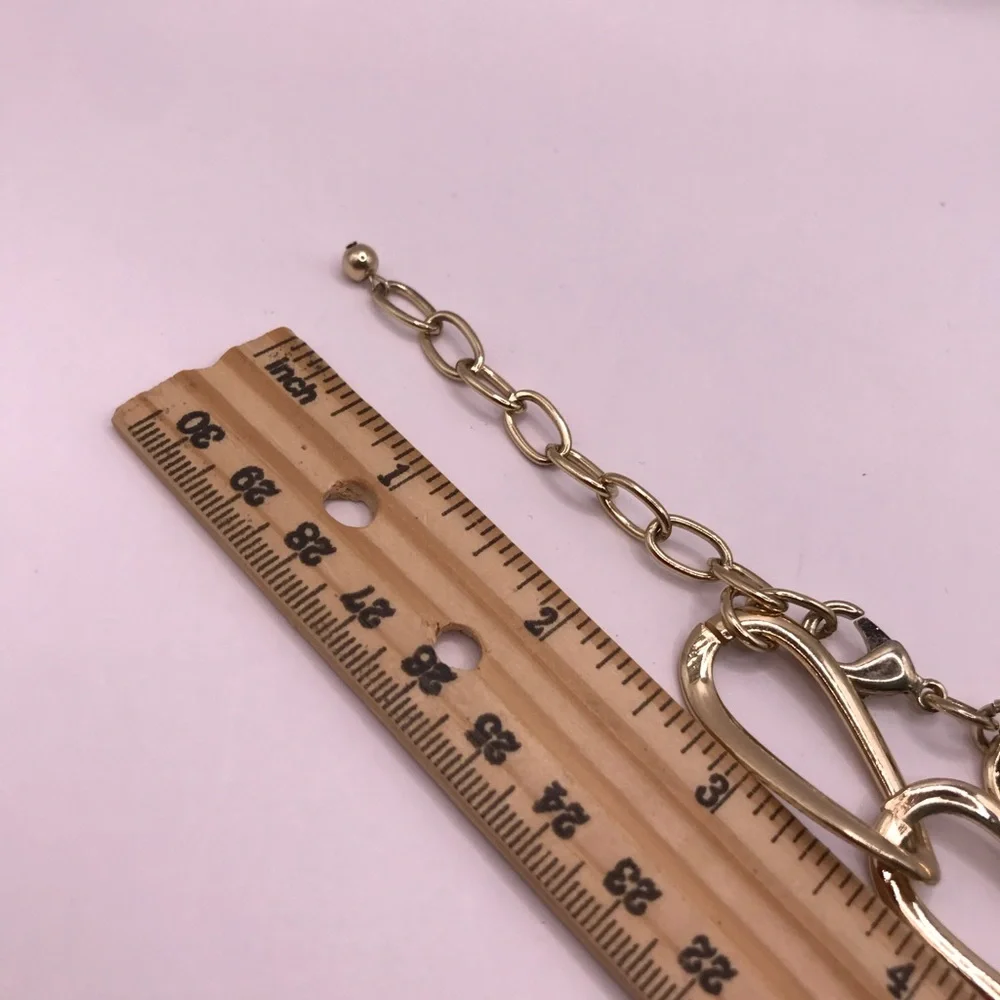 Gold-Tone Large Chain Links Necklace - Picture 7 of 8